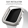 Miniatyrbild 5 av 8: 3 st hårt PC-fodral för Apple Watch 45 mm 41 mm 38 mm 42 mm 40 mm 44 mm Matt Bumper Case Ram för iWatch SE 9 8 7 6 5 4 3 2 3pcs 44MM Series SE 6 5 4