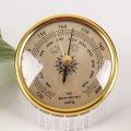 Miniatyrbilde 1 av 5: IC 72mm veggmontert barometer Gold Disc værstasjon Gold and White