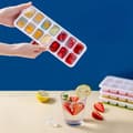 Miniatyrbilde 3 av 7: 2-pakning - Isform - Isbitboks med Lopp / Isbrikke - 28 Isbiter Multicolor multifärg
