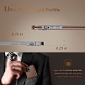 Miniatyrbild 3 av 5: IC Designat för iPhone 13 Pro Max Skal, Premium Business Slim Classic Cover Mjukt Grepp - Brun