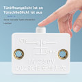 Miniatyrbild 4 av 5: Automatisk Ljusbrytare Dörr Garderob Momentan Kontaktbrytare 6st Skåpdörrar Skåpbrytare Vit