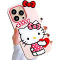 Miniatyrbillede 1 af 5: IC Kompatibelt med iPhone 13 Pro Max Case, Cartoon Sød Sjov Kawaii Kat Kitty Telefon Case 3D Karakter Blødt Cover til Børn, Piger og Kvinder