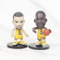 Miniatyrbilde 3 av 5: IC NBA stjernespiller Q versjon 6 modeller Golden State Warriors Curry Poole dukke ornament veske hånd