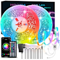 Miniatyrbillede 1 af 5: LED-Strips 20M, RGB 5050 LED-Strips, 30 LED'er / Meter, App og Fjernbetjening,