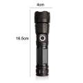 Pikkukuva 2 / 5: IC LED-taskulamppu 10000 lumenia, 5000mAh USB-ladattava 26650 akku mukana, 5 valotilaa, zoomattava
