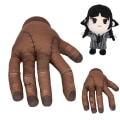 Miniatyrbilde 3 av 3: IC Onsdag Addams The Thing Hender Plysjleker Stuffet Dukke Gave -1 Palm
