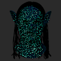 Miniatyrbild 2 av 4: IC Halloween-mask latex-huvudbonader lysande samma Avatar-huvudbonader rollspel bardans COS (kvinnliga modeller)