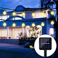 Miniatyrbillede 5 af 5: IC Solar String Lights til udendørs brug, 20LED 5m 8 tilstande Solar Crystal