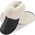 Miniatyrbild 3 av 5: IC Damtofflor Memory Foam Fluffig Mjuk Varm Slip On House Tofflor, Anti-sladd Mysig plysch för inomhus utomhus (Storlek: Stor)