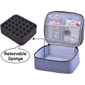 Miniatyrbilde 5 av 5: Neglelakkveske - Rommer 30 flasker (15ml-0,5fl.oz), Neglelakkveske, Organizer i to lag