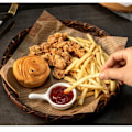 Miniatyrbillede 4 af 5: IC Airfryer Bagepapir 100 stk Olie-absorberende ark Flere størrelser Bagepapir 15*15cm