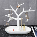 Miniatyrbillede 2 af 5: 1. sort elegant smykketræ smykkeholder sort svart