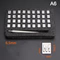 IC 36st Stål Alfabetet bokstav Siffror läder Stämpel Punch Set Leat 6.5mm