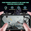 Miniatyrbild 2 av 5: IC PUBG Mobile Spelkontroll Trigger, Mobiltelefonkontroller L1R1 Knapp Trigger Känslig Skjutning och Sikta för PUBG/Rules of Survival