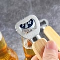 Miniatyrbillede 2 af 4: IC 8 stk Træhåndtag Øl Flaskeåbner, Flaskeåbner