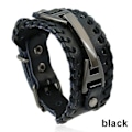 Miniatyrbild 1 av 5: IC 1 st Mans Handgjort PU-Läder Armband Flätad Armband Set