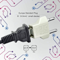 Miniatyrbilde 3 av 5: USA till EU Adapter - Hvit