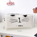 Miniatyrbild 1 av 5: IC e Cat Case Kosmetikväska Kvinnor Resetvättpåse Kvinnlig Bad Kosmetika Sminkväska Tote Style Toalettväska Namn: Dragkedja