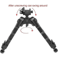 Miniatyrbilde 3 av 5: IC Picatinny Bipod Rifle Luftgevær Airsoft Bipod Utvidbar Svingbar