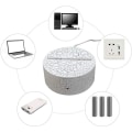 Miniatyrbilde 5 av 5: IC LED-lampestativ 2-veisdrevet 3D-illusjons nattlysstativ, 7 fargeendrende berøringsbryter Erstatningsstativ Displaystativ for - hvit vev