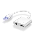 Miniatyrbillede 1 af 5: IC Apple 8 dobbelt adapter lynledning plus 3,5 mm overføringskabel opladning