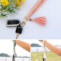 Pikkukuva 4 / 5: IC Boho Style Nyckelring Med Lava Sten Flätad Armband A4