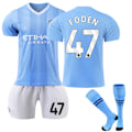 Pikkukuva 1 / 2: 23-24 Manchester City Koti Lasten Jalkapalloasu Nro 47 Foden NO.47 24
