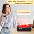 Miniatyrbild 2 av 5: Elektrisk muggvärmare för skrivbord - Automatisk avstängning - Perfekt skrivbordstillbehör - Håll ditt kaffe varmt - Bra födelsedagspresent Rosa