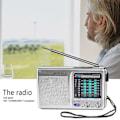 Miniatyrbilde 2 av 5: Am/fm/sw bærbar radio for innendørs, utendørs og nødbruk med høyttaler og hodetelefoner