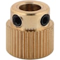 Miniatyrbillede 5 af 5: IC 40 tænder messing fødegear MK8 extruder trådtilførsel og ekstruderingshjul
