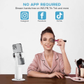 Miniatyrbilde 3 av 5: IC Auto Ansiktsporing Stativ med fjernkontroll, 360° rotasjon Auto Sporing Telefonholder, Ingen App, Smart Telefon Selfie Sticks Stativ (Hvit)