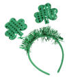 Pikkukuva 5 / 5: Irlannin Pyhän Patrickin Päivän Pannanahasta Clover Päänauha Shamrock Hiushuivi