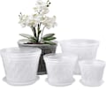 Pikkukuva 3 / 5: IC Blomkruka er Dräneringshemkrukor med hål Klar inomhusorkidé Pot with Tray