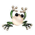 Miniatyrbillede 4 af 4: 2 stk Lapel Stick Pin Glansende Krystal Brosche Sjal Broscher Som Vist 3.7X3.1X2CM