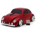 (Red) Wireless Mouse Sports Car Shape Optical Computer Mouse