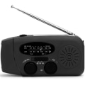 Miniatyrbillede 5 af 5: Vevradio med Tændstål & Solcellelader / Nødradio & Powerbank Rød Kun vevradio