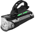 Miniatyrbillede 1 af 5: IC Sort cykelforlygte, vandtæt USB opladbar cykellampe