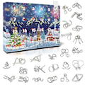 Miniatyrbild 1 av 4: Adventskalender - Metallpussel - Hjärngympa fidget Multicolor multifärg