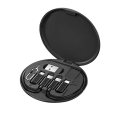 Miniatyrbilde 1 av 5: IC Mini Bærbar Vanntett Digital Oppbevaringsboks Datakabel Batteri Svart