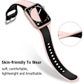 Pikkukuva 3 / 4: Apple Watch -ranneke, IC-suunniteltu, 38 mm, 40 mm, 41 mm (musta/vaaleanpunainen)