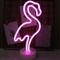 Pikkukuva 1 / 4: IC Flamingo neonkyltit, paristoilla toimiva LED-yövalo, Flamingot
