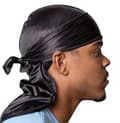Durag do-rag dew-rag doo-rag Black Svart