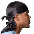Miniatyrbillede 1 af 4: Durag do-rag dew-rag doo-rag Black Svart