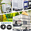 Miniatyrbild 5 av 5: IC 3-pack IBC-tanktillbehör, invändig gänga, 1\" 3/4\" 1/2\" IBC-adapter flat
