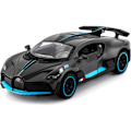 Miniatyrbillede 1 af 5: IC Bugatti Divo Die-Cast Bil, Zink Legering Støbt Model Legetøjsbil Træk