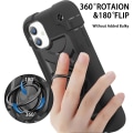 Miniatyrbild 5 av 5: IC iPhone 14 Pro Max-fodral 6,1 tum med 360° roterande ringstativ, militärklass fallskydd för hela kroppen Robust kraftigt fodral 3 i 2 cover