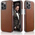 Miniatyrbild 1 av 5: IC Designat för iPhone 13 Pro Max Skal, Premium Business Slim Classic Cover Mjukt Grepp - Brun