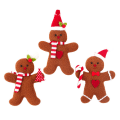 Pikkukuva 2 / 5: IC 3st/ set joulu piparkakku mies nukke ripustaa Xmas Tree Hang A
