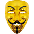 Pikkukuva 4 / 5: IC 3kpl Maskisarja – Aikuisten Halloween-asu kulta-, valko- ja mustana | Hacker-asu ystäville