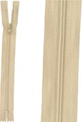 Beige polyester lynlås med lukket ende 18 cm anti-loop fine tænder robuste sy-lynlåse til nederdele bukser bluser sytilbehør